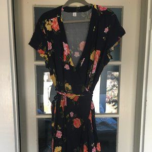 Old Navy Flower Wrap Dress